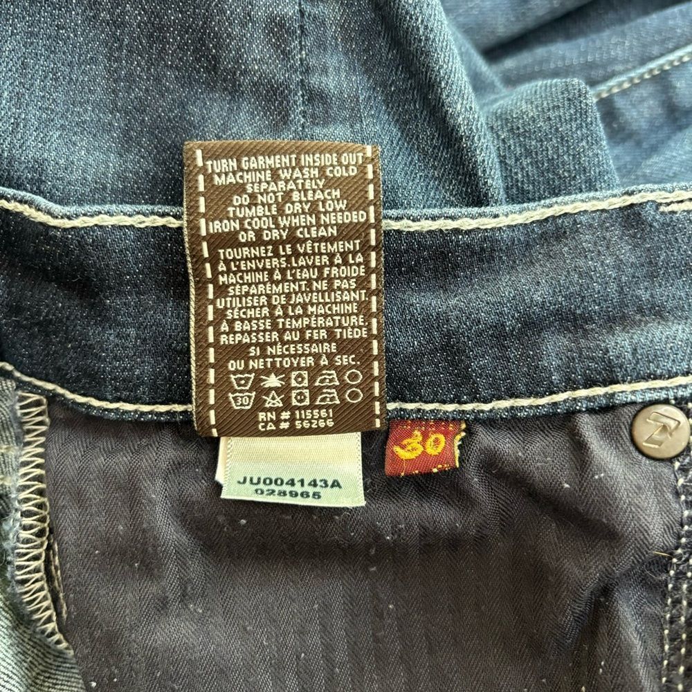 7‎ For All Mankind Gwenevere skinny jeans middle dark wash woman’s size 30 - Picture 3 of 7